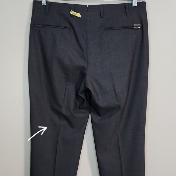Corneliani Mens Grey Tailored Wool Trousers, Size 48 (IT)/32 (US) ~ EUC - Picture 14 of 15